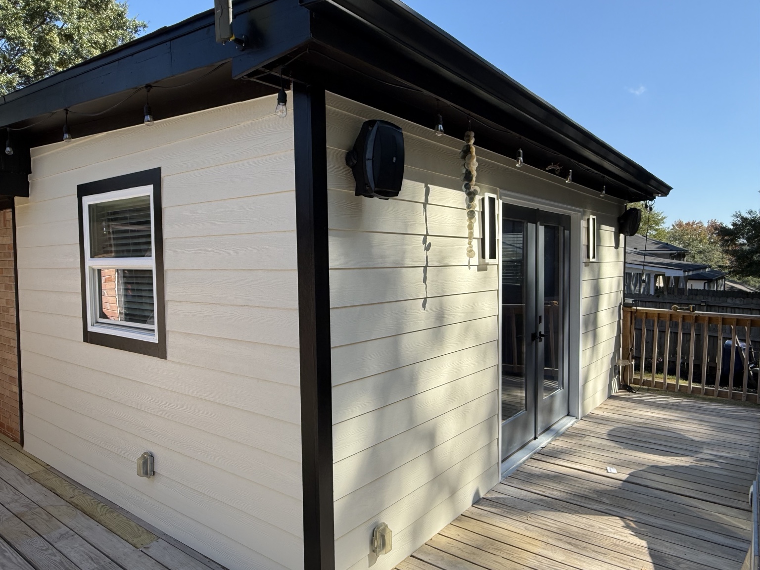Modern black and white exterior
