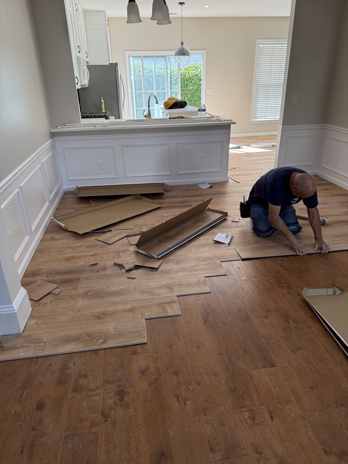 LVP flooring installation