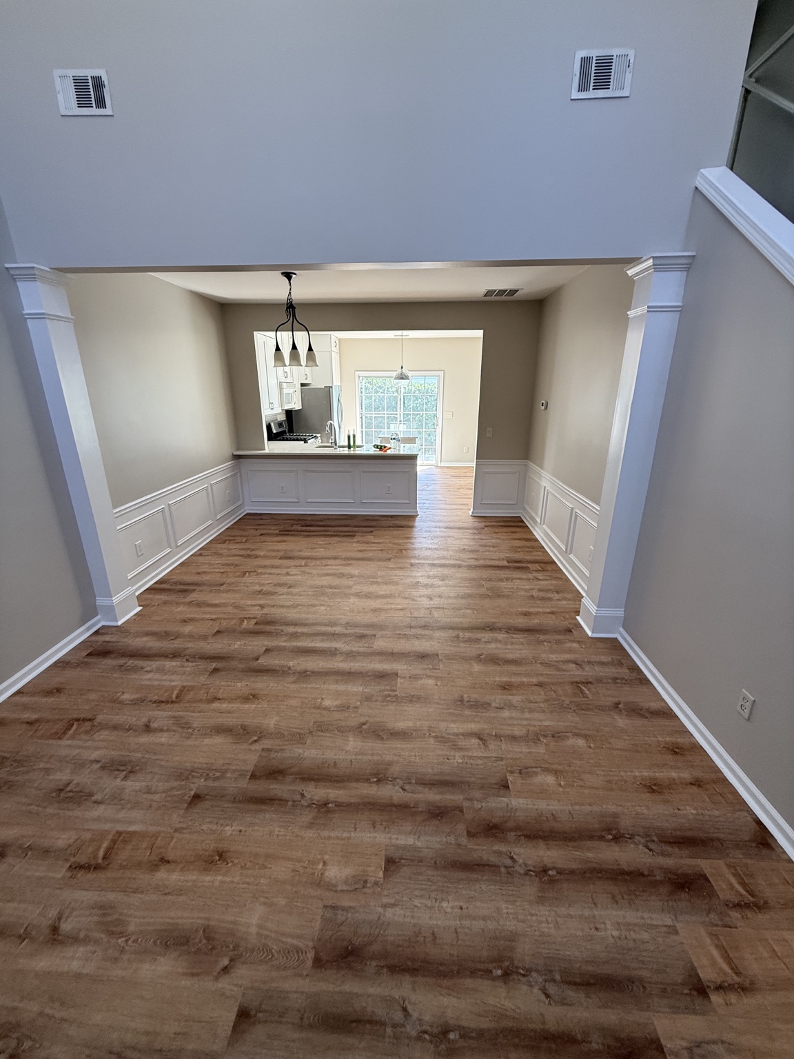 Open concept flooring finished